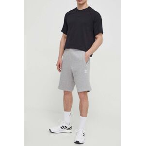 adidas Originals pamut rövidnadrág Essential szürke, melange, IR6848