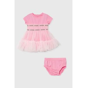 Guess baba ruha rózsaszín, mini, harang alakú