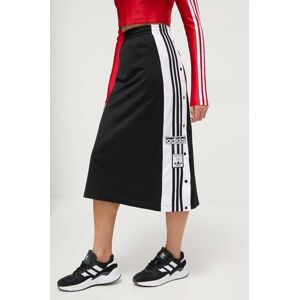 adidas Originals szoknya fekete, mini, egyenes, IU2527