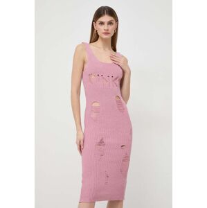 Pinko ruha rózsaszín, midi, testhezálló, 103176.A1OG