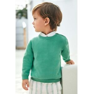Mayoral baba pamut pulóver zöld, könnyű