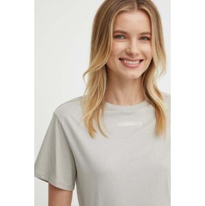 Calvin Klein pamut póló női, bézs