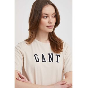 Gant pamut póló női, bézs