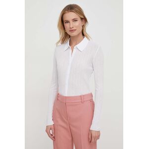 Calvin Klein Jeans ing női, galléros, fehér, regular