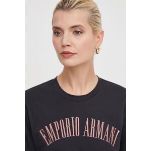 Emporio Armani pamut póló női, fekete