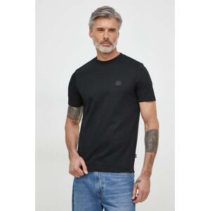 BOSS t-shirt fekete, férfi, nyomott mintás