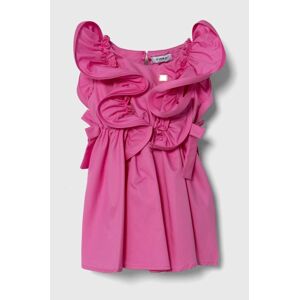 Pinko Up gyerek pamutruha rózsaszín, mini, harang alakú