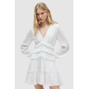 AllSaints ruha ZORA DRESS fehér, mini, harang alakú, WD462Y