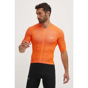 POC kerékpáros póló Pristine Jersey narancssárga, sima