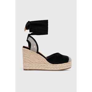 U.S. Polo Assn. espadrilles STEFY fekete, női, éksarkú, STEFY001W 4HT1