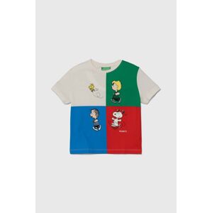 United Colors of Benetton gyerek pamut póló X Peanuts nyomott mintás