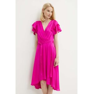 Dkny ruha rózsaszín, midi, harang alakú, DD4AQ571