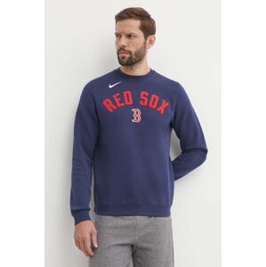 Nike felső Boston Red Sox sötétkék, férfi, nyomott mintás
