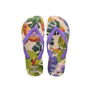Havaianas flip-flop TOP FARM PASSAROS lila, női, lapos talpú, 4149555.3503