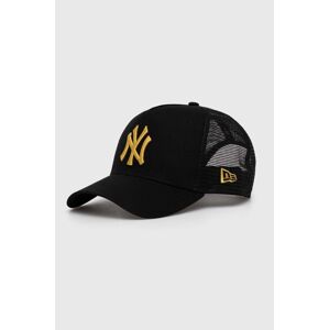New Era baseball sapka NEW YORK YANKEES fekete, nyomott mintás, 60503581