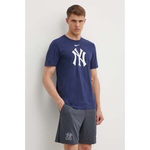 Nike t-shirt New York Yankees sötétkék, férfi, nyomott mintás
