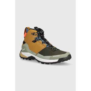 Salewa cipő Puez Mid Powertex barna, férfi, 00-0000061438