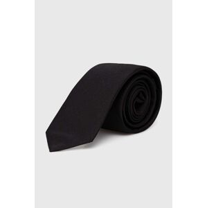 HUGO selyen nyakkendő fekete, 50522110