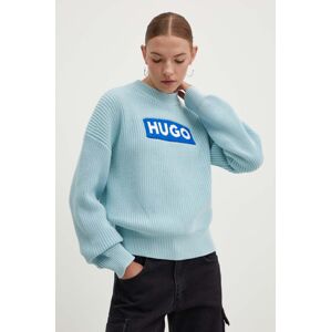 Hugo Blue pamut pulóver meleg, 50514300