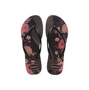 Havaianas flip-flop SLIM ORGANIC fekete, női, lapos talpú, 4132823.7892