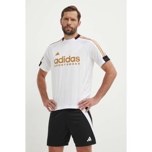 adidas edzős póló Tiro fehér, nyomott mintás, IW8867