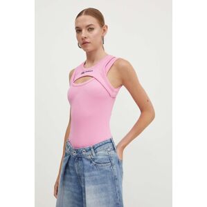 Karl Lagerfeld Jeans top női, rózsaszín