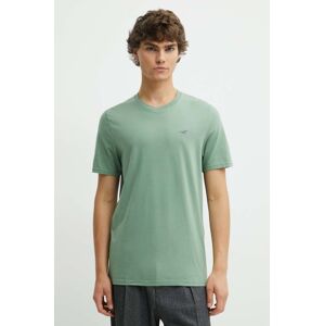 Hollister Co. pamut póló zöld, férfi, sima