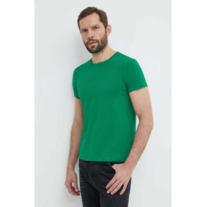 Tommy Hilfiger t-shirt zöld, férfi, sima, MW0MW10800