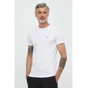 Guess t-shirt CALEB fehér, férfi, sima, U97M00 KCD31