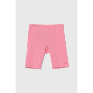 United Colors of Benetton gyerek rövidnadrág rózsaszín, sima