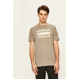 Under Armour t-shirt zöld, férfi, nyomott mintás